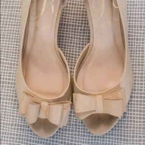 J. Renee wedge dress shoe size 9 nude color